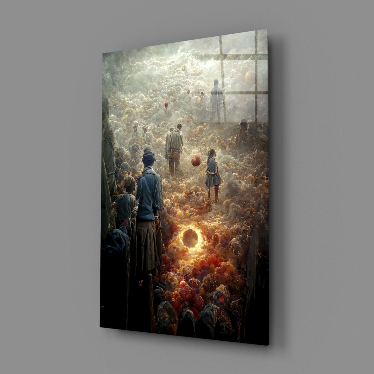Abandonment Glass Wall Art