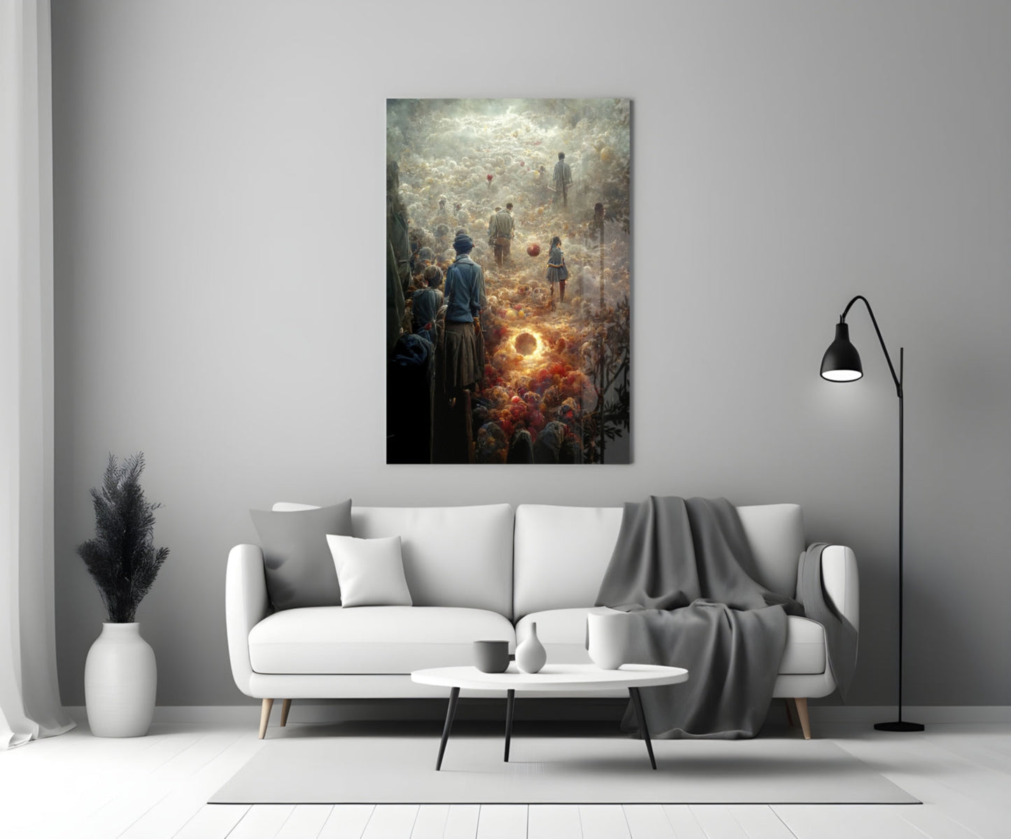 Abandonment Glass Wall Art