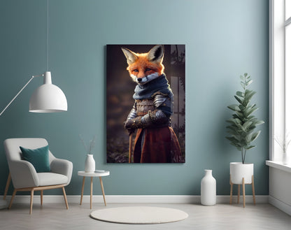 The Fox Glass Wall Art
