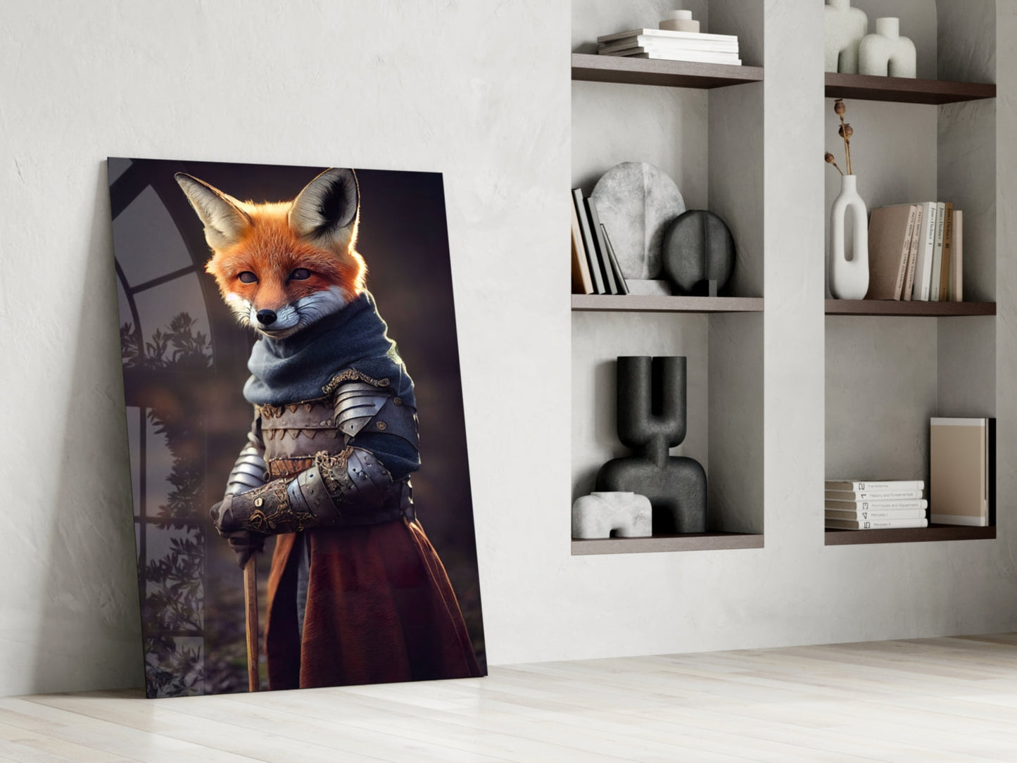 The Fox Glass Wall Art