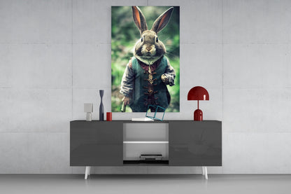 The Rabbit Glass Wall Art
