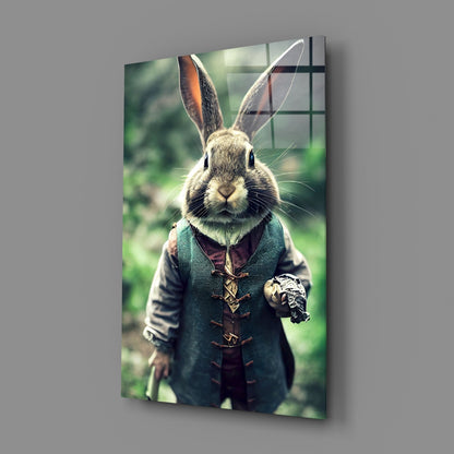 The Rabbit Glass Wall Art