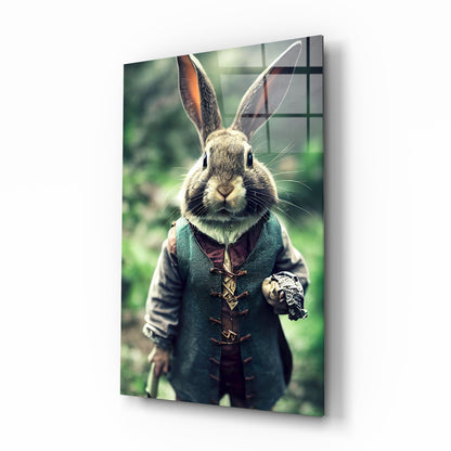The Rabbit Glass Wall Art