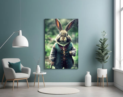 The Rabbit Glass Wall Art