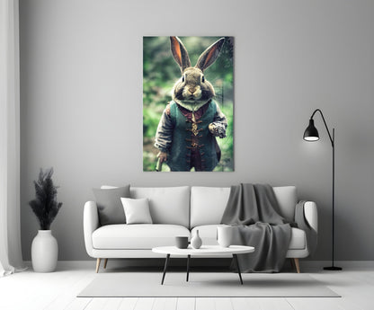 The Rabbit Glass Wall Art