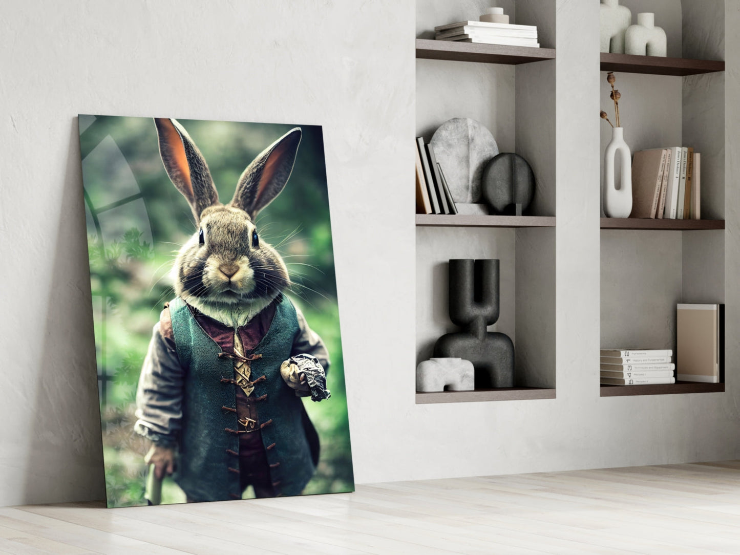 The Rabbit Glass Wall Art