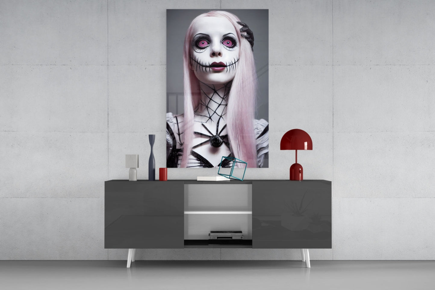 The Puppet Glass Wall Art