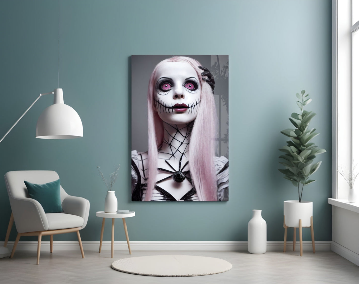 The Puppet Glass Wall Art