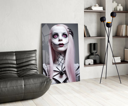 The Puppet Glass Wall Art