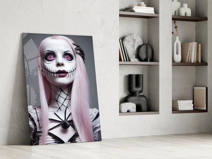 The Puppet Glass Wall Art