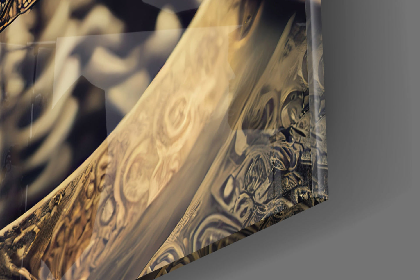 The Immortal Fighter Glass Wall Art