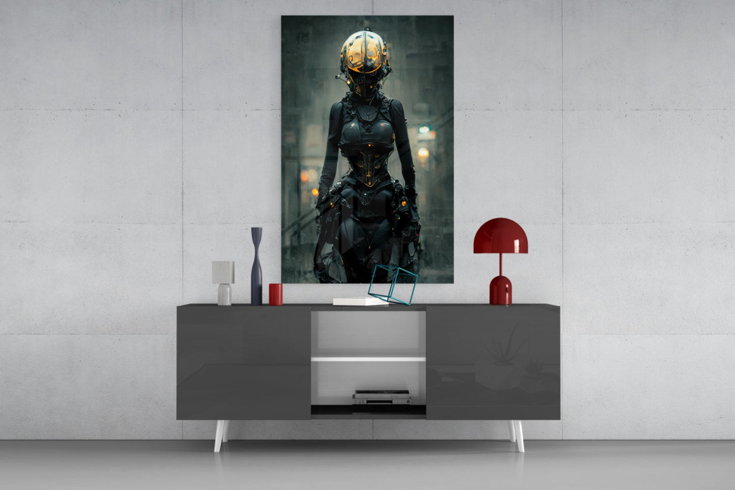 She Glass Wall Art