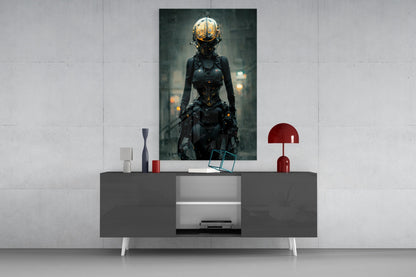 She Glass Wall Art