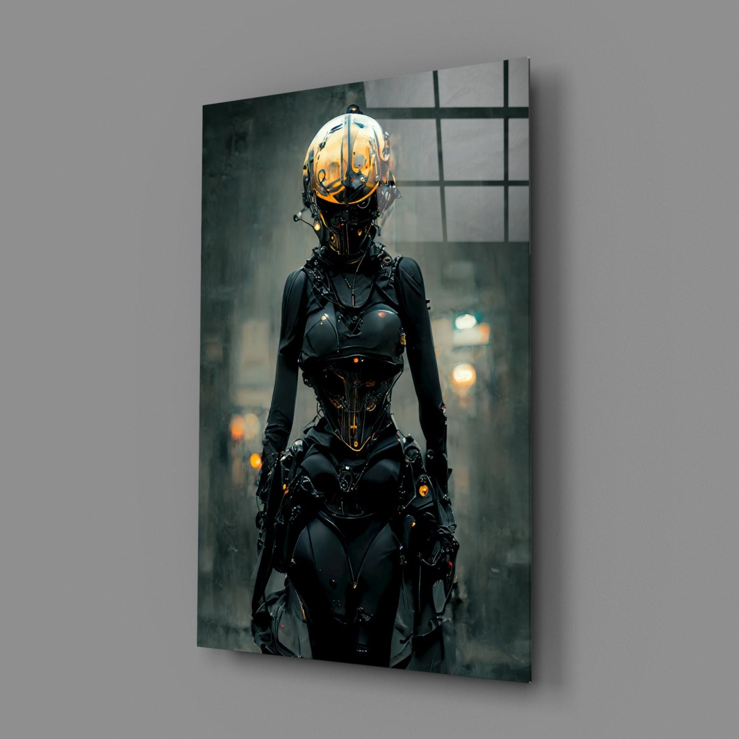 She Glass Wall Art