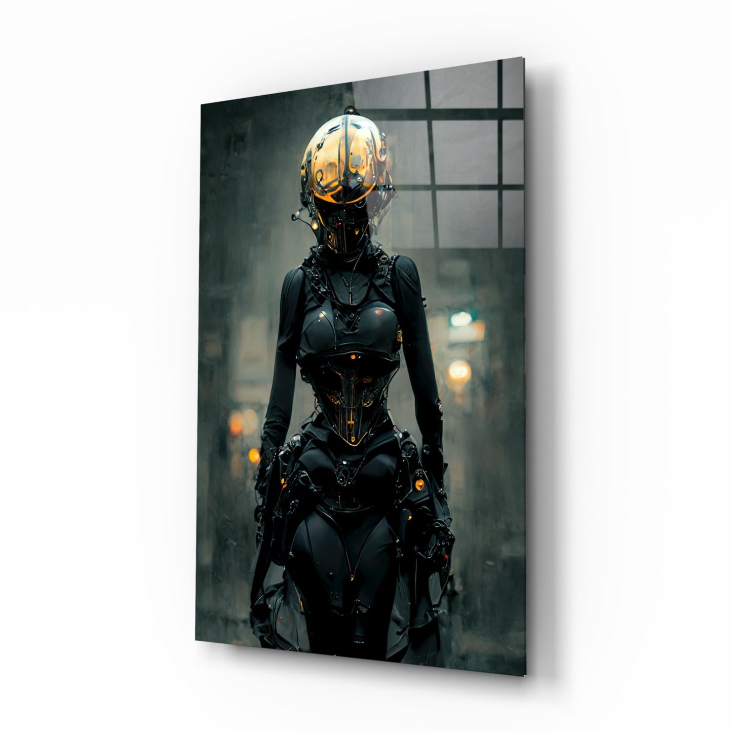 She Glass Wall Art