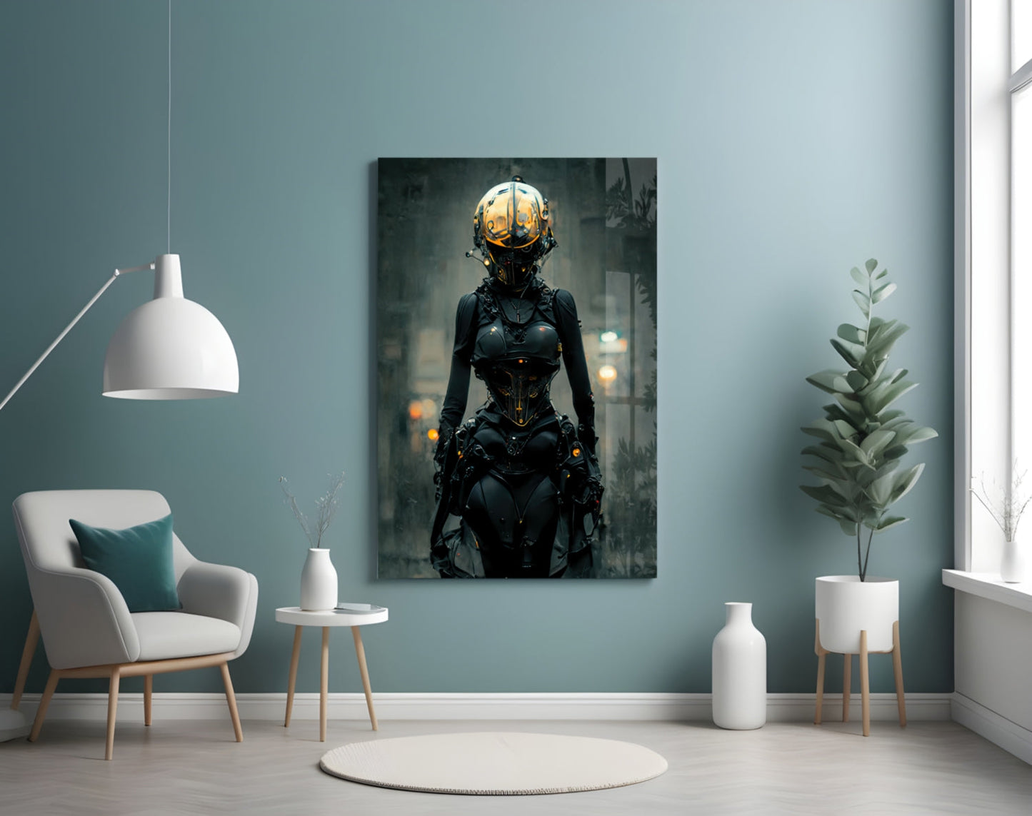 She Glass Wall Art