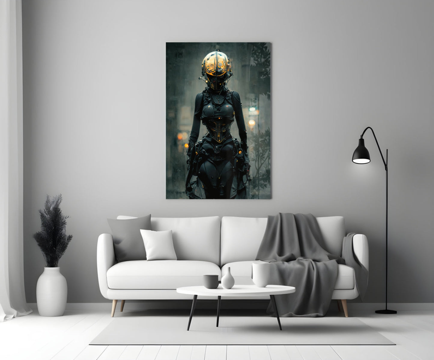 She Glass Wall Art