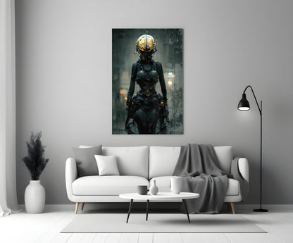She Glass Wall Art