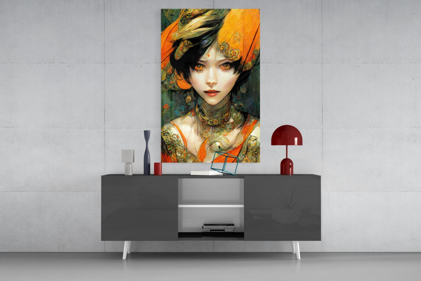 The Elegiac in Eyes Glass Wall Art