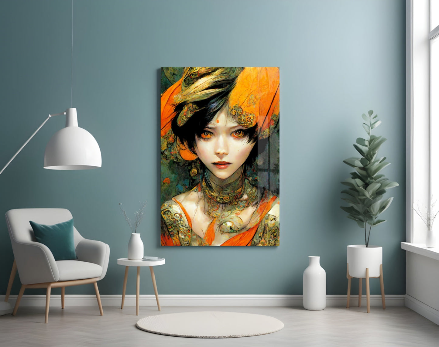 The Elegiac in Eyes Glass Wall Art