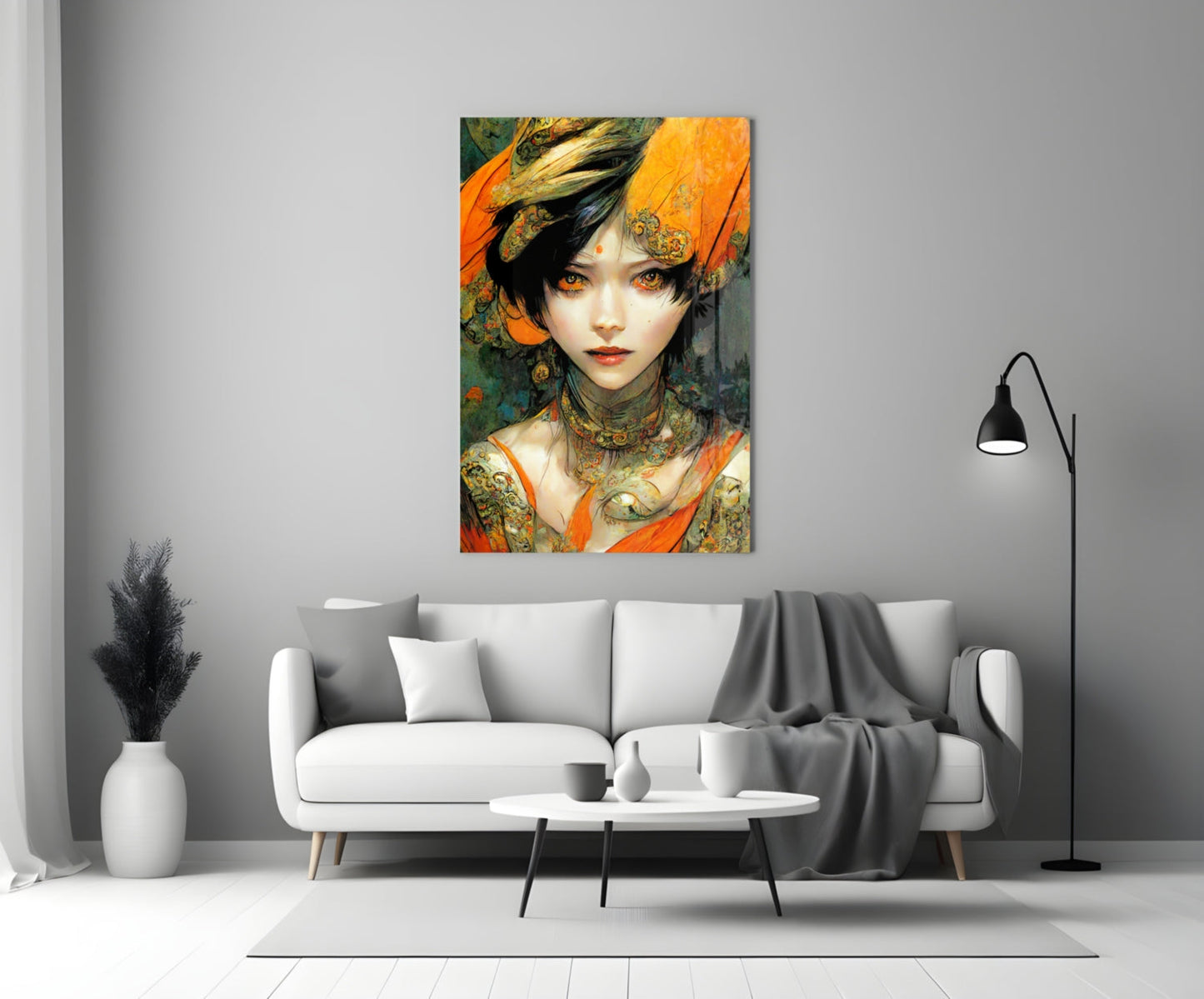 The Elegiac in Eyes Glass Wall Art