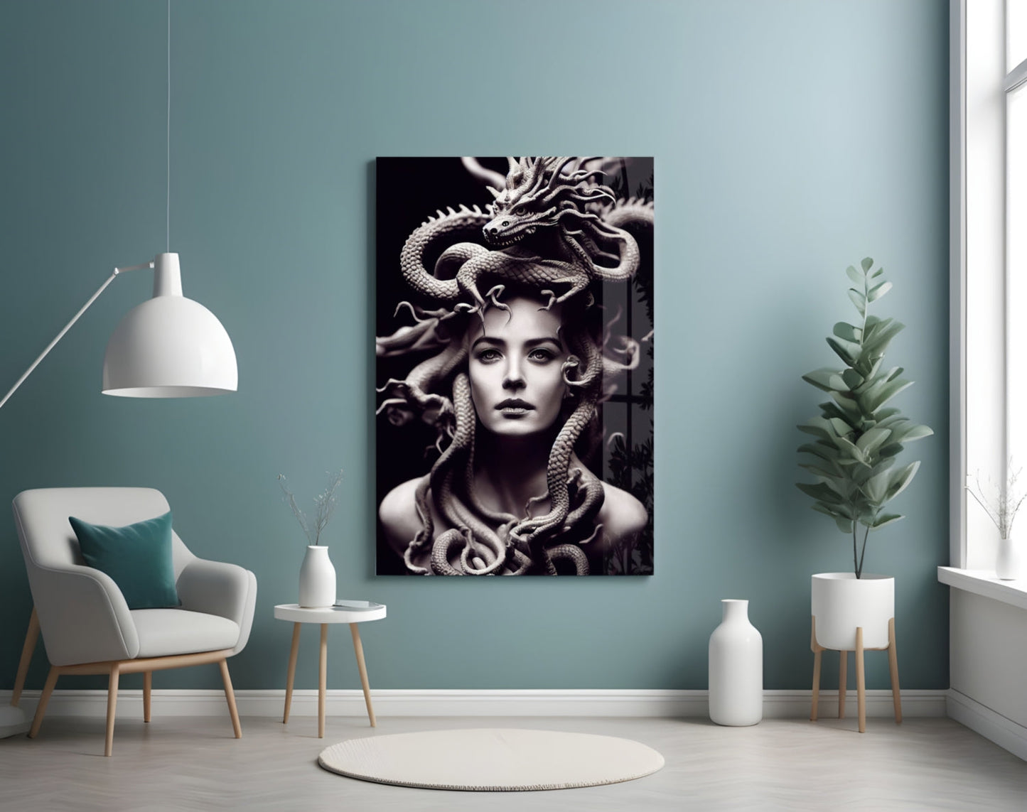 Medusa Glass Wall Art