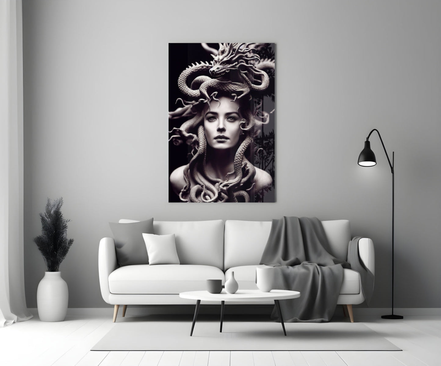 Medusa Glass Wall Art