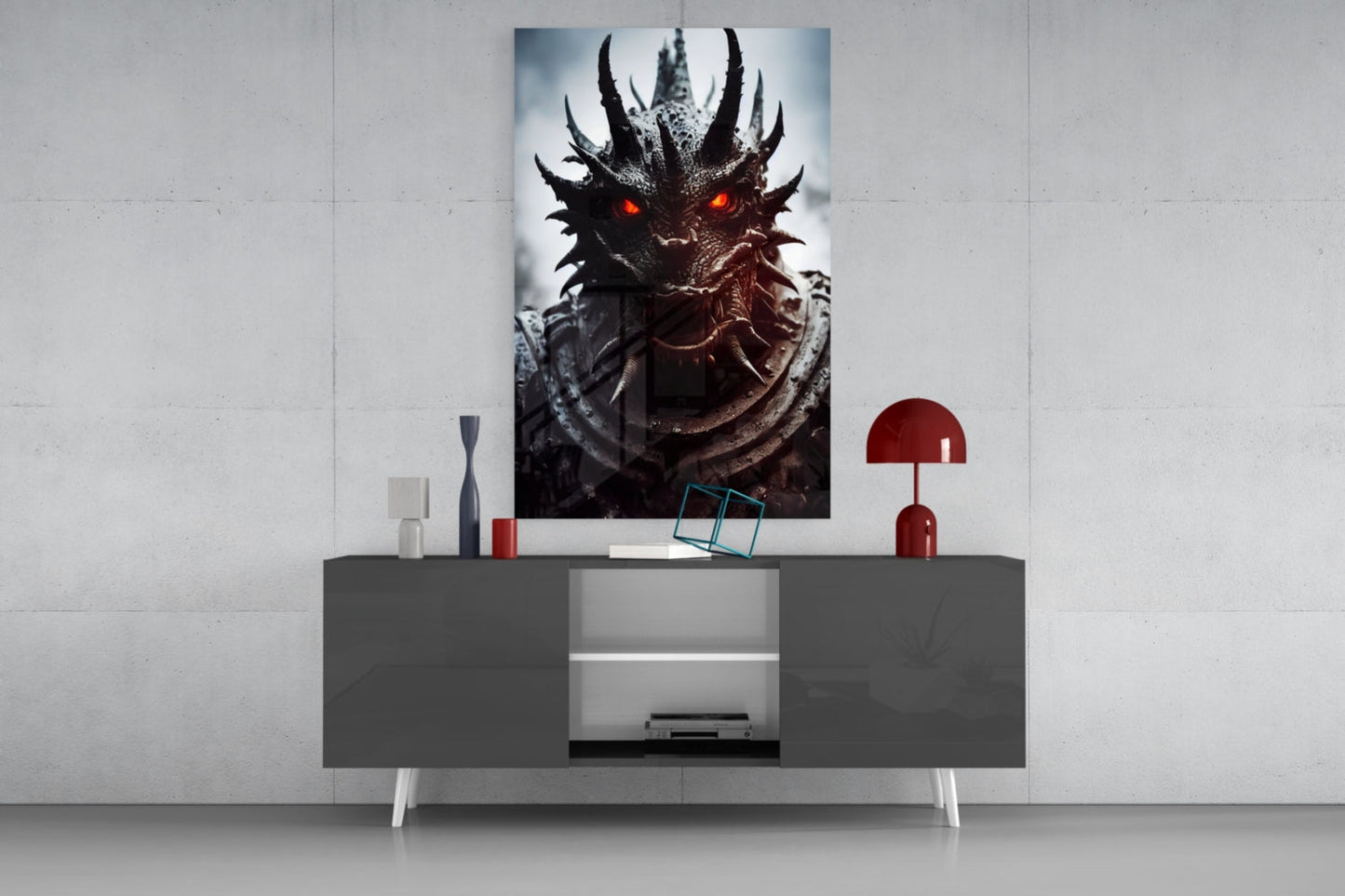 The Beast Glass Wall Art