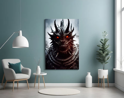 The Beast Glass Wall Art