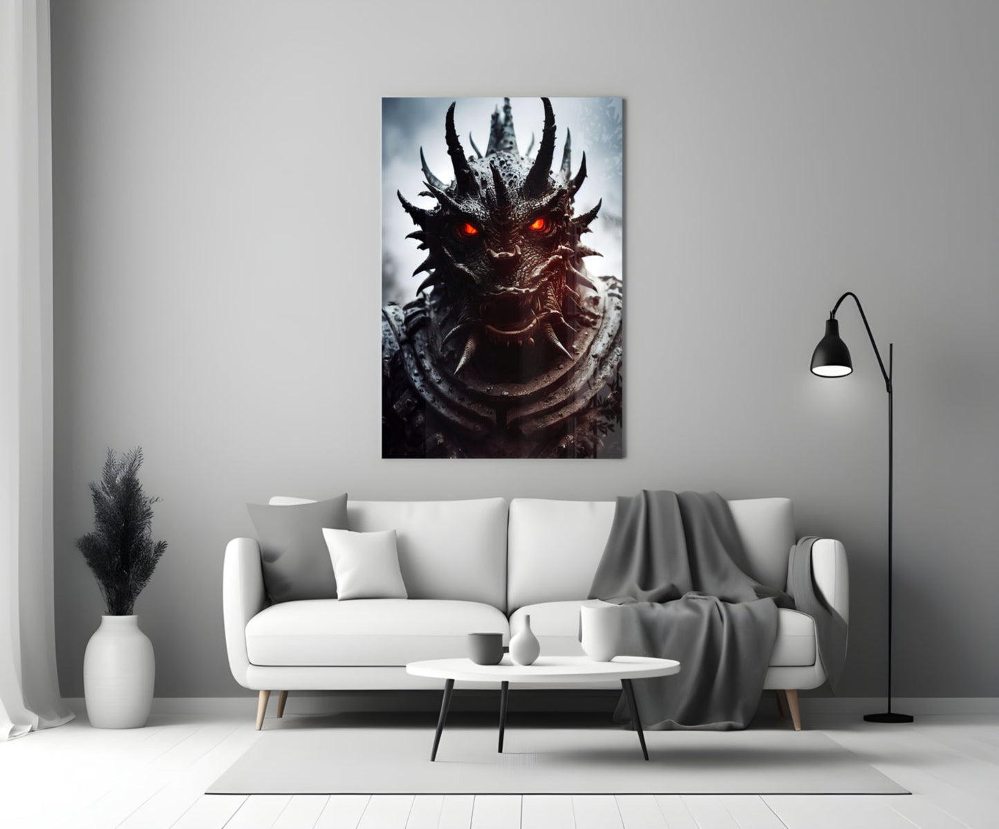 The Beast Glass Wall Art