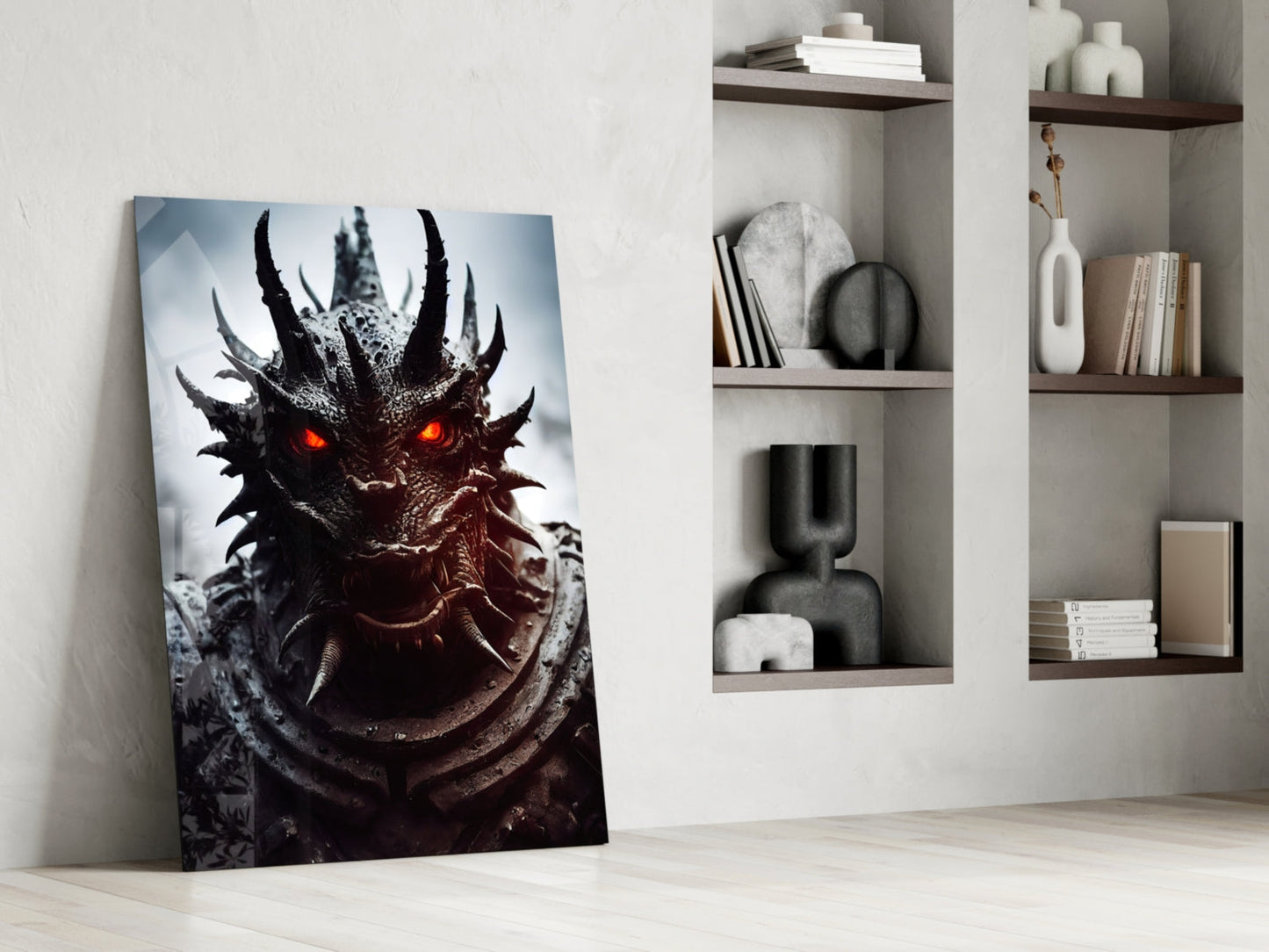 The Beast Glass Wall Art