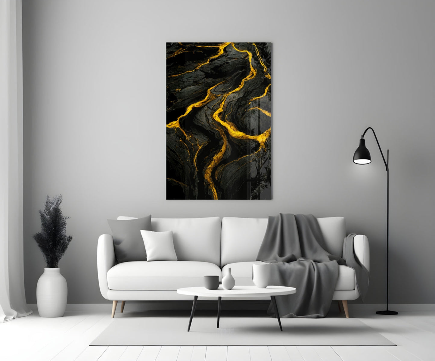 Slit Glass Wall Art