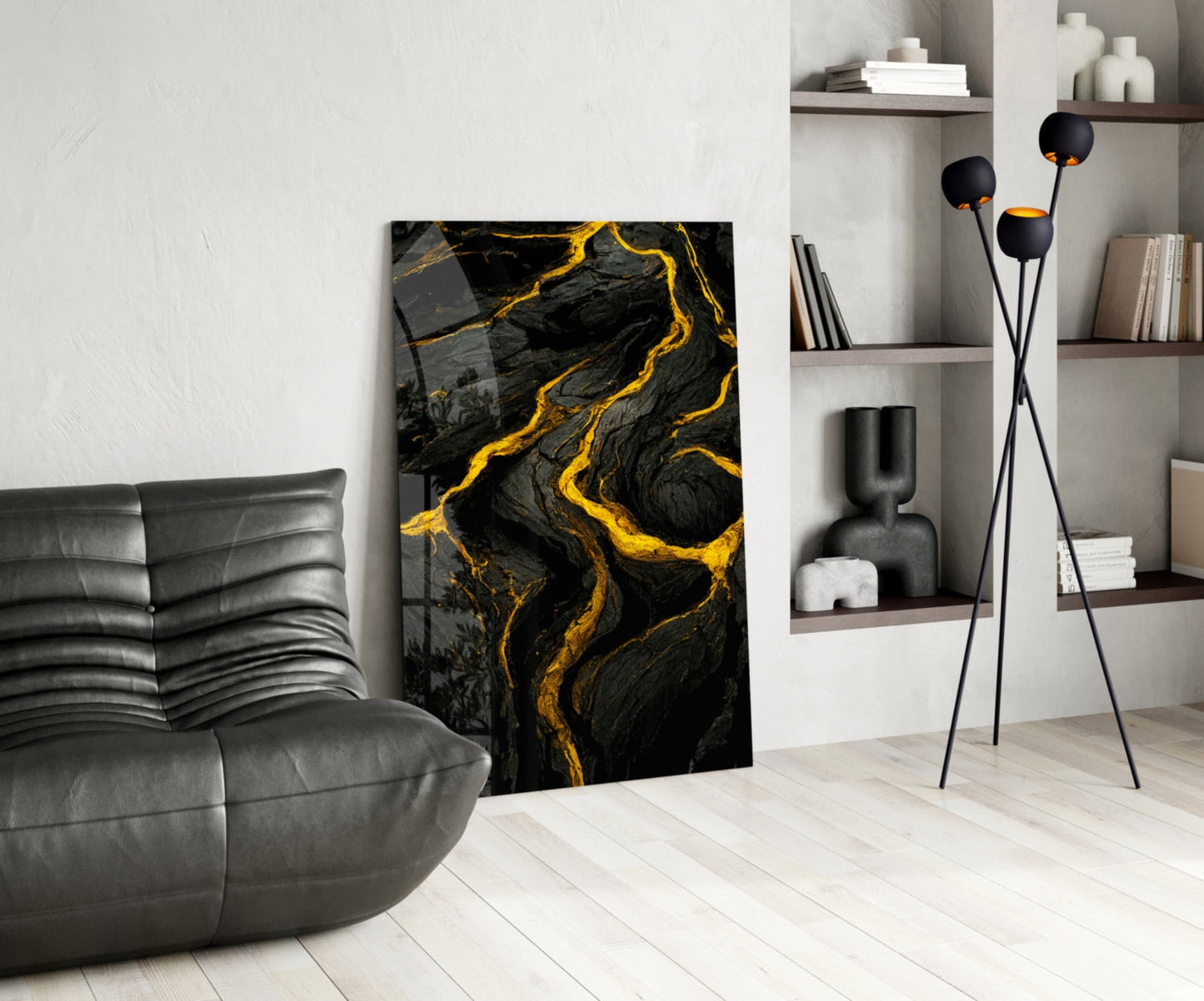 Slit Glass Wall Art