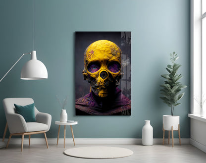 Skull Glass Wall Art