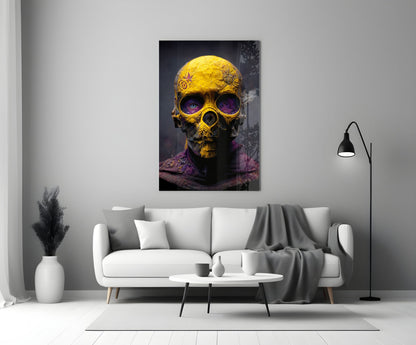 Skull Glass Wall Art