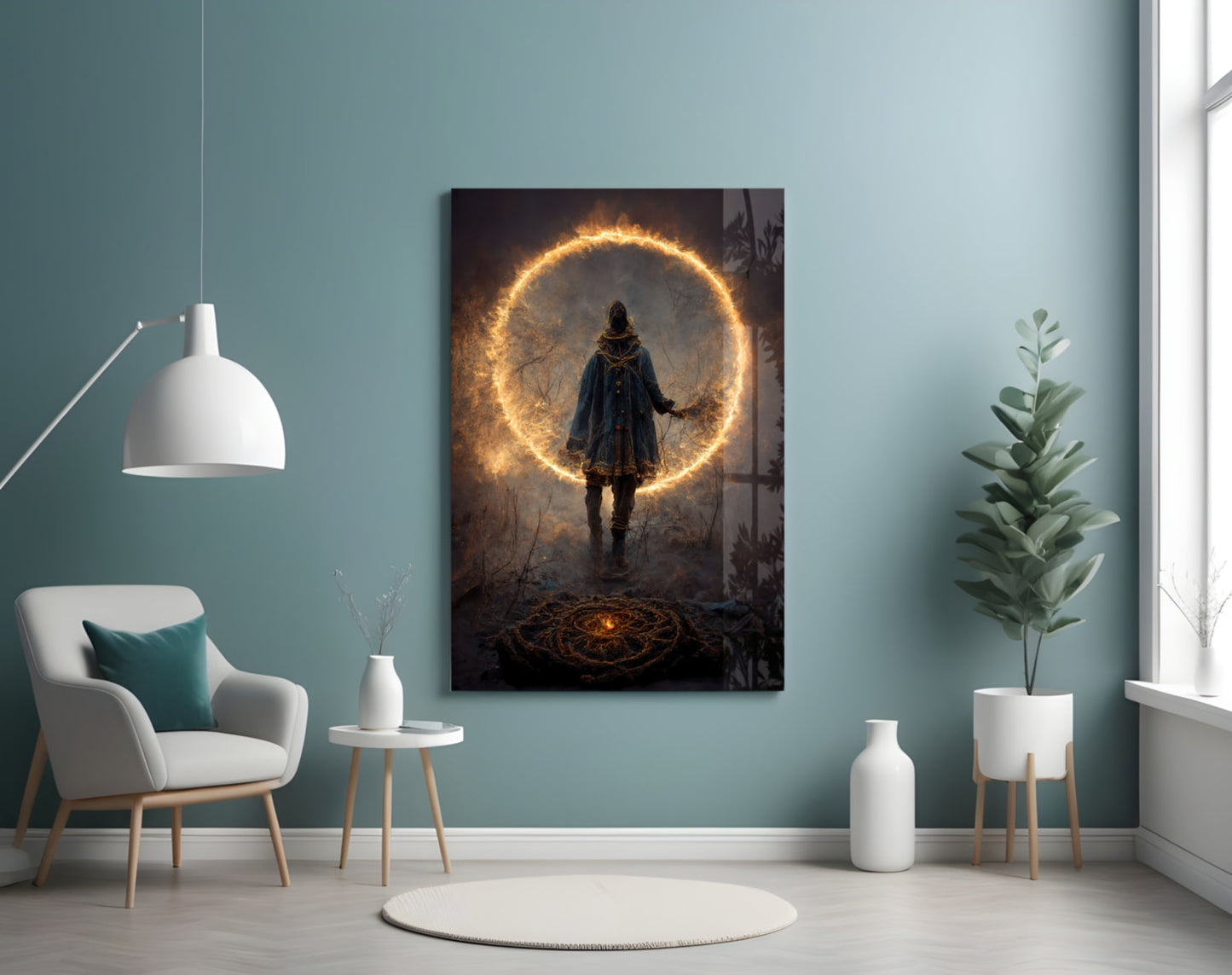 Circle Glass Wall Art