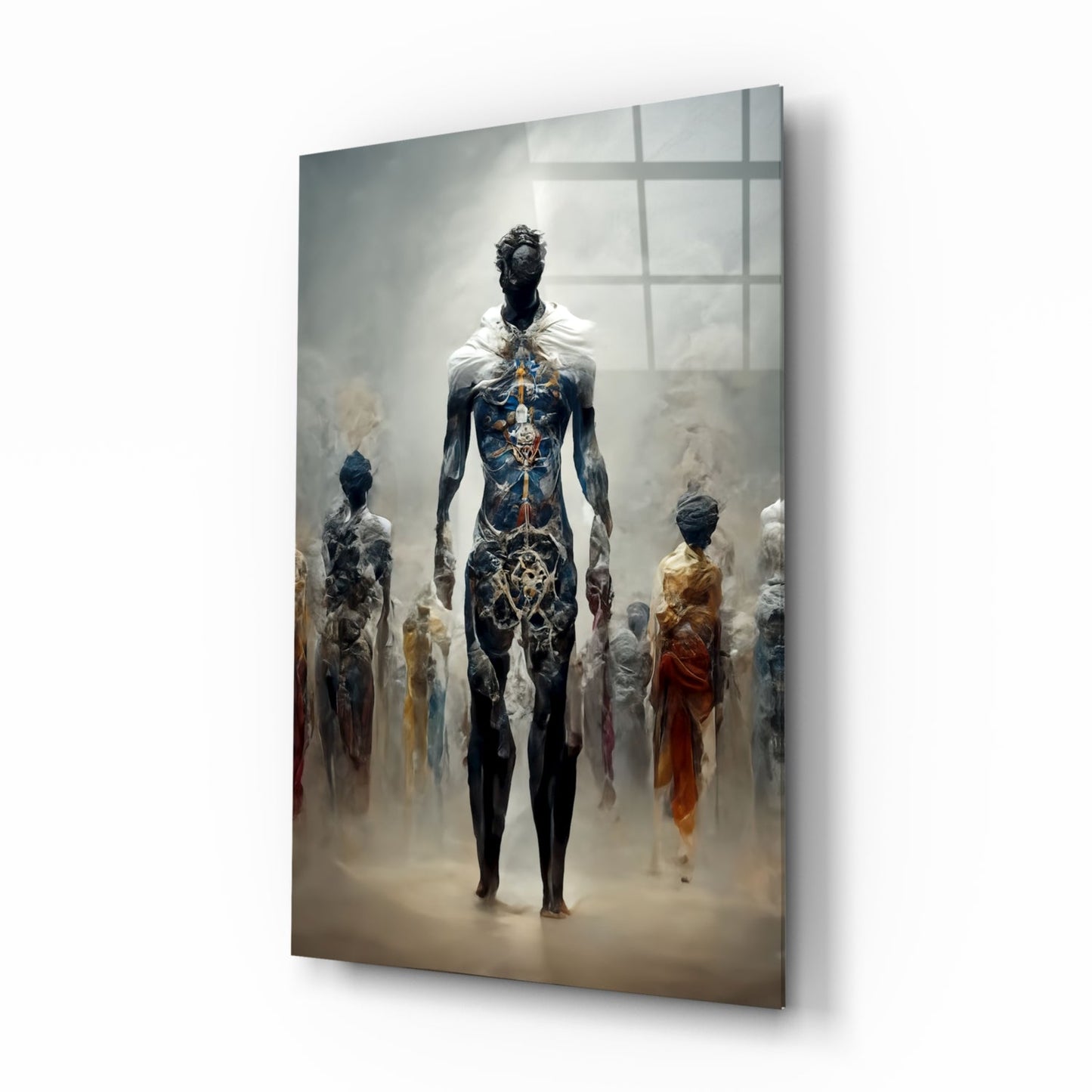 Fighters of the New Age Glass Wall Art