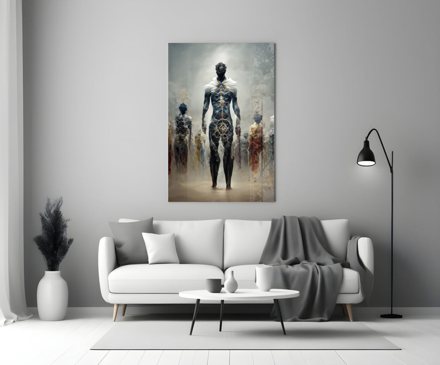 Fighters of the New Age Glass Wall Art