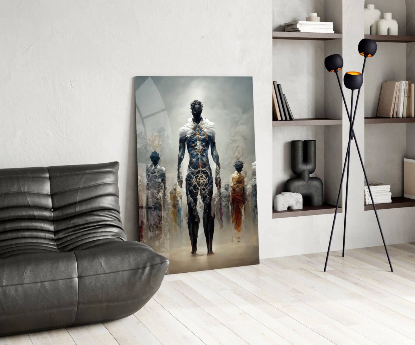 Fighters of the New Age Glass Wall Art
