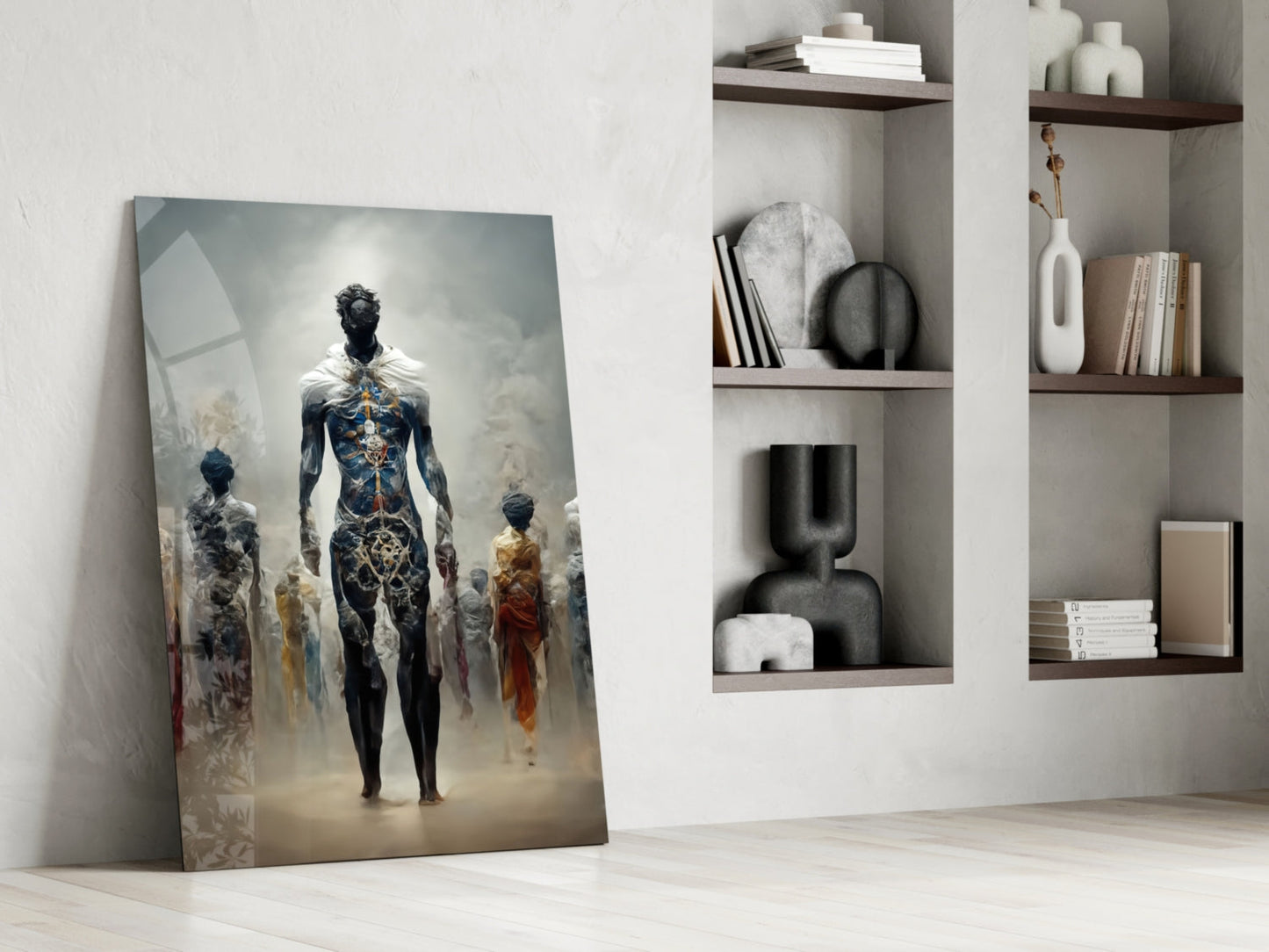 Fighters of the New Age Glass Wall Art