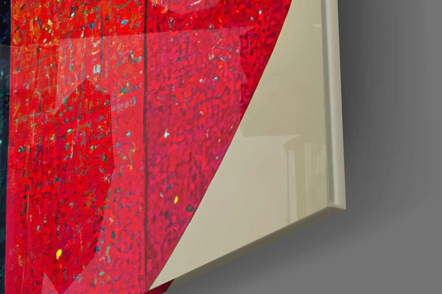 Colored Man Glass Wall Art