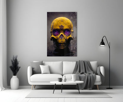 Skull Glass Wall Art