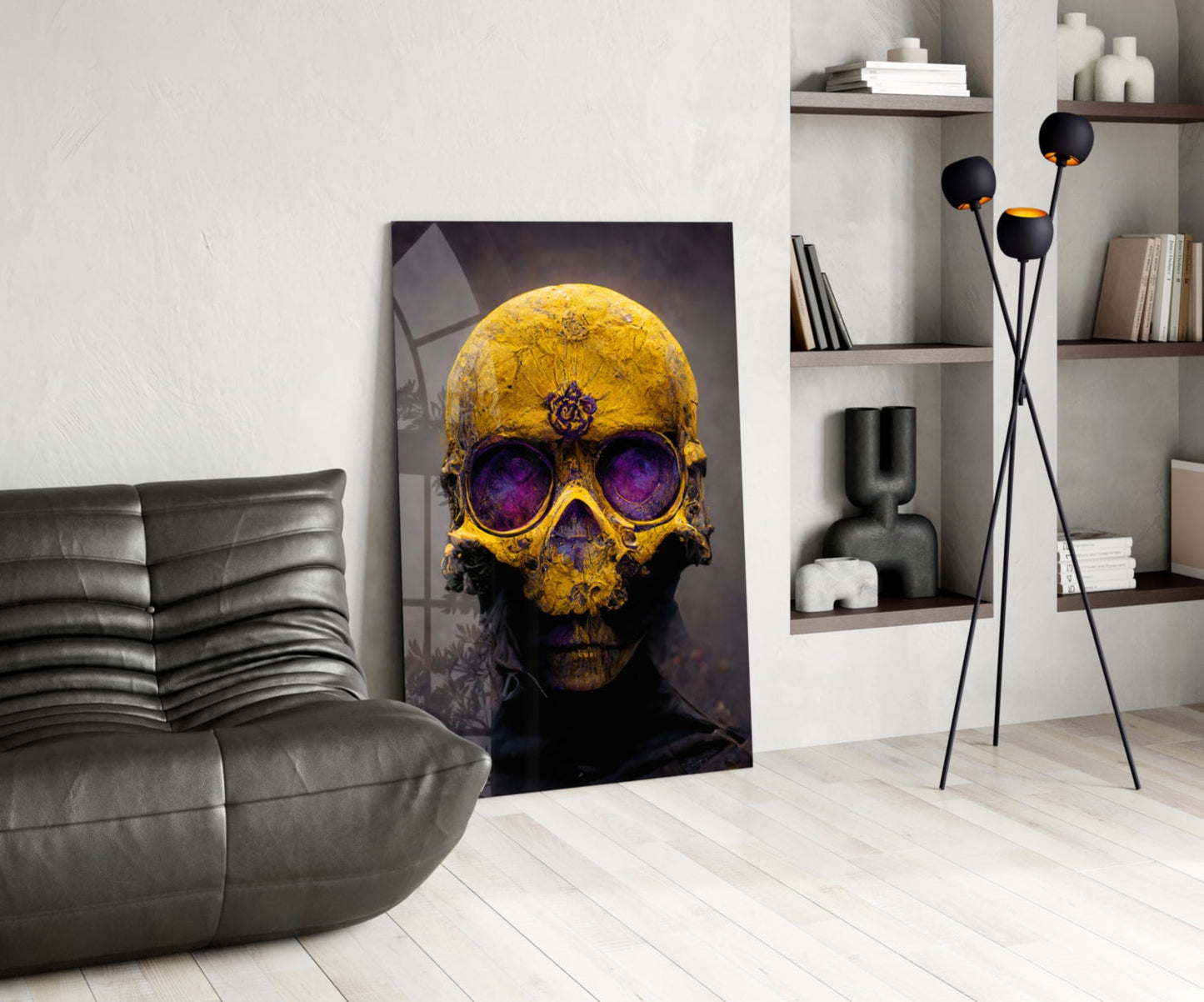 Skull Glass Wall Art