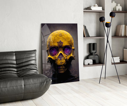 Skull Glass Wall Art