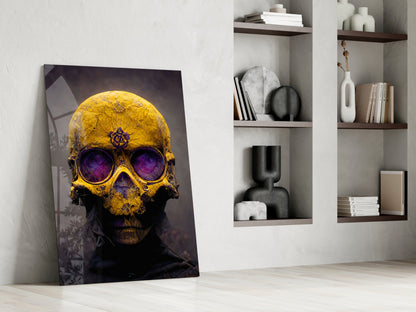 Skull Glass Wall Art