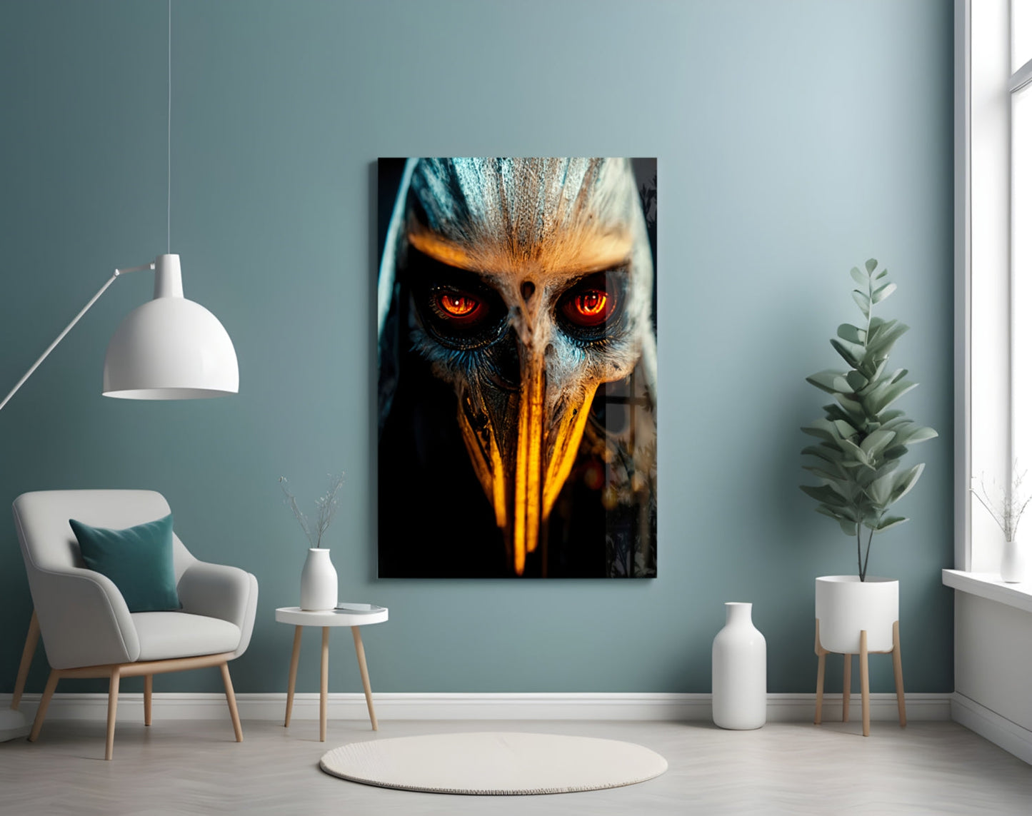 The Beak's Reveal Glass Wall Art