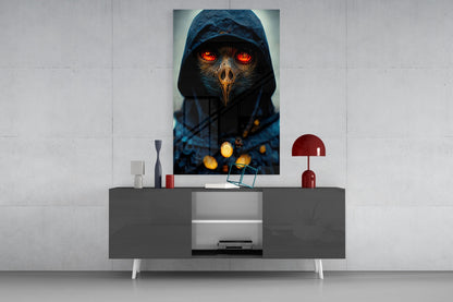 Fiery Eyes Glass Wall Art