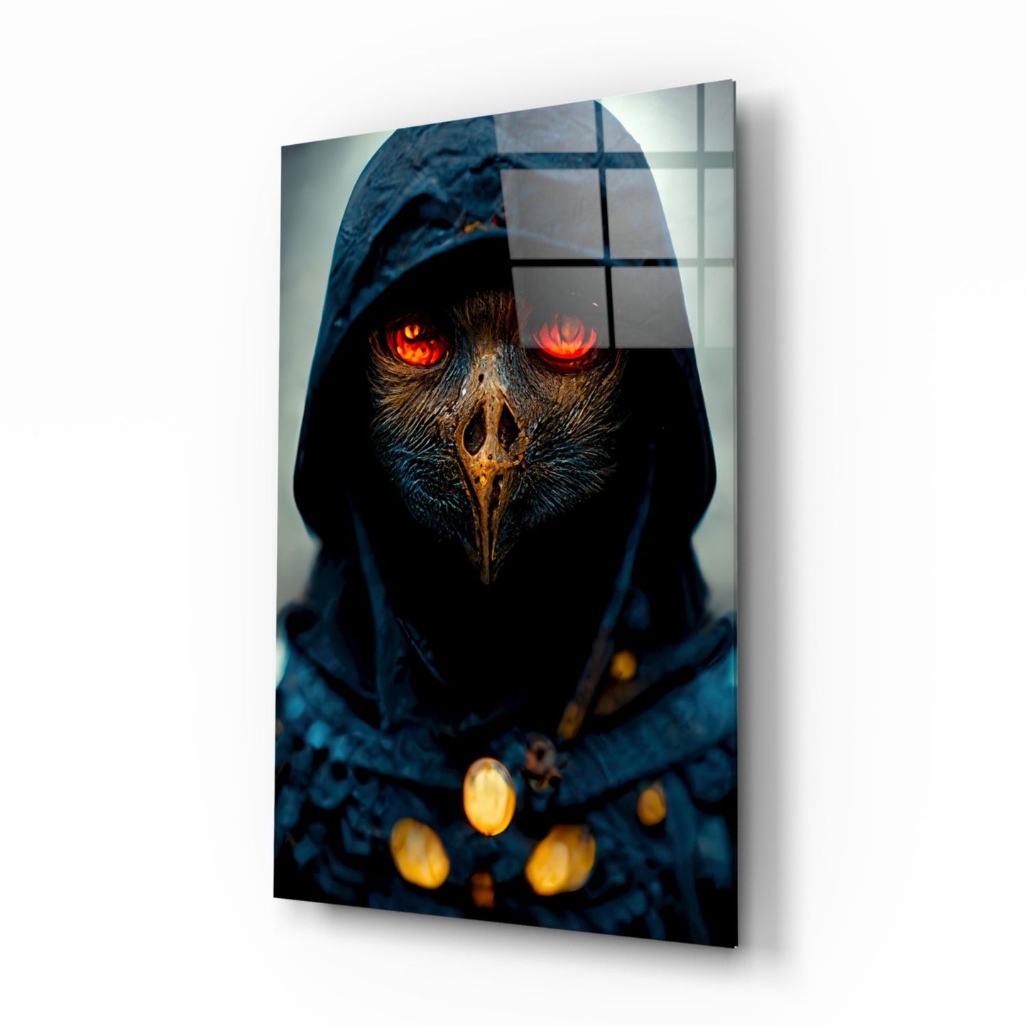 Fiery Eyes Glass Wall Art