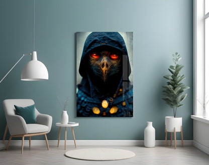Fiery Eyes Glass Wall Art