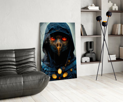 Fiery Eyes Glass Wall Art